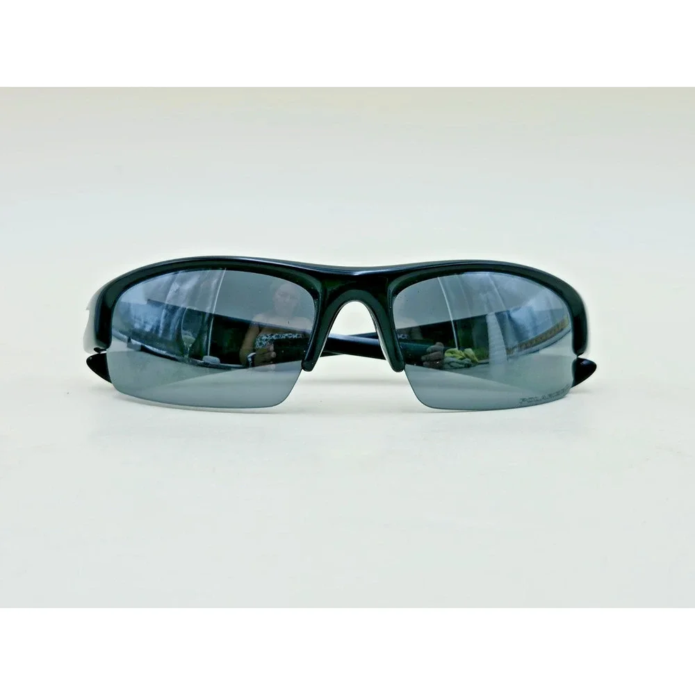 Oakley Half Jacket Polarized Sunglasses Black Frame w/ Pouch Mens
